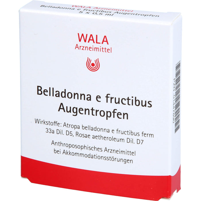Belladonna e fructibus Wala Augentropfen, 5X0.5 ml ATR