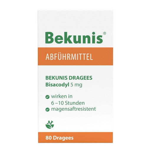 Bekunis Dragees Bisacodyl 5 mg Abführmittel, 80 St. Tabletten