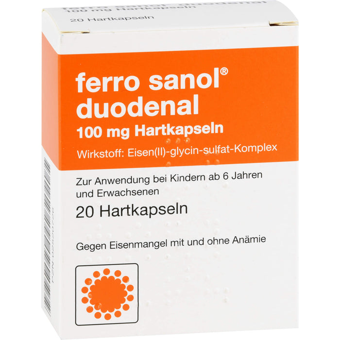 ferro sanol duodenal Kapseln gegen Eisenmangel, 20 St. Kapseln