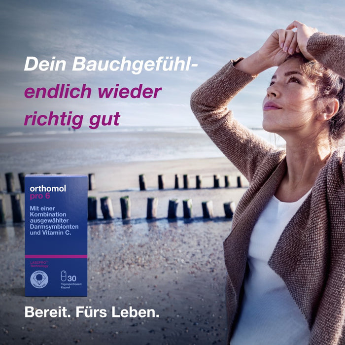 Orthomol Pro 6 - mit einer Kombination ausgewählter Darmsymbionten und Vitamin C, 30 St. Tagesportionen