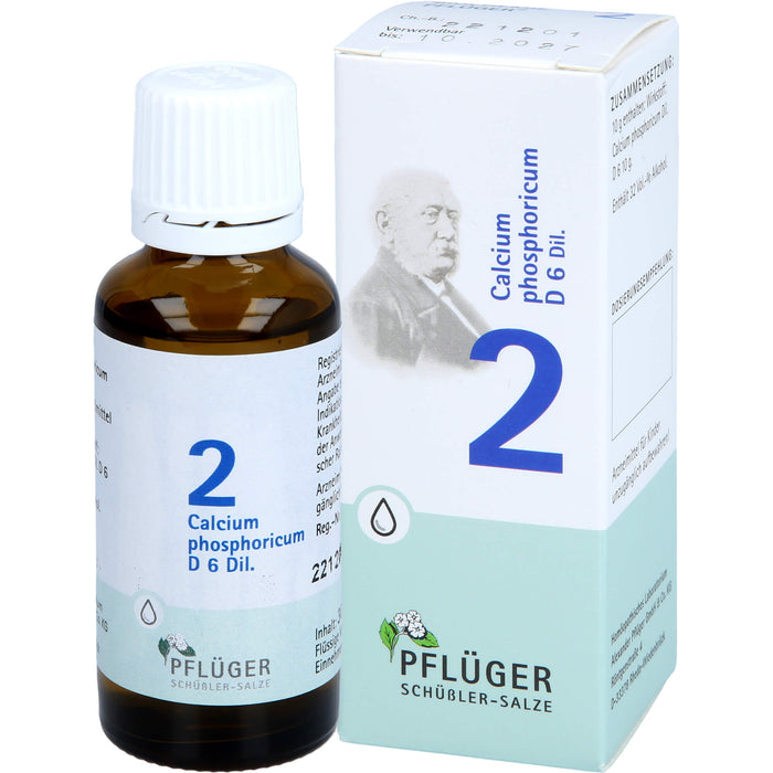 Pflüger Biochemie Nr.2 Calcium phosphoricum D6 Dilution, 30 ml Solution