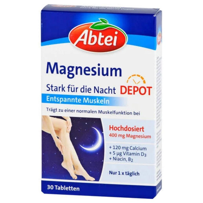 Abtei Magnesium Depot für entspannte Muskeln Tabletten, 30 pc Tablettes