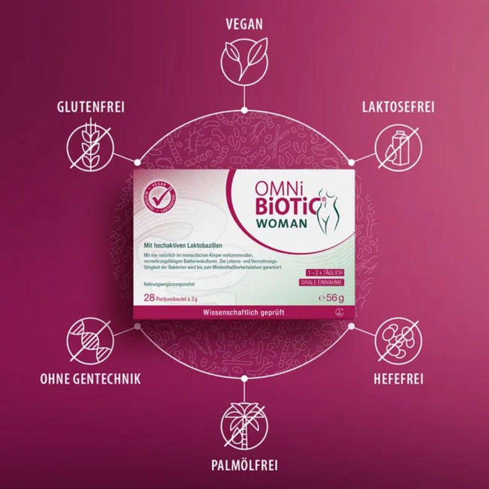 OMNi-BiOTiC Woman Pulver mit hochaktiven Lactobazillen, 14 pcs. Sachets