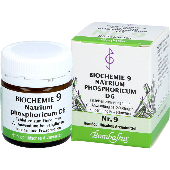 Biochemie 9 Natrium phosphoricum Bombastus D6 Tbl., 80 St TAB
