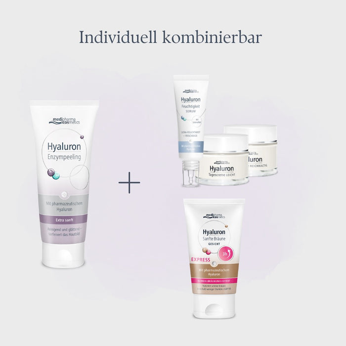 Medipharma Cosmetics Hyaluron Enzympeeling Reinigend und glättend - Verfeinert das Hautbild, 100 ml exfoliation