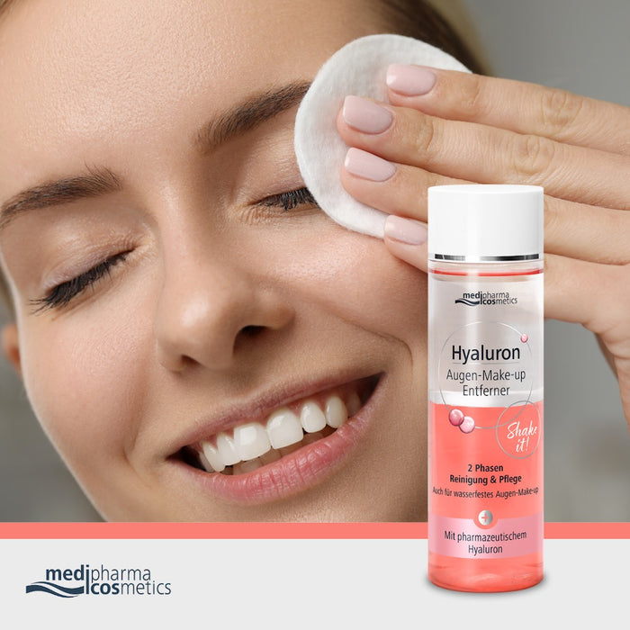 Medipharma Cosmetics Hyaluron Augen-Make-up Entferner, 200 ml Flüssigkeit