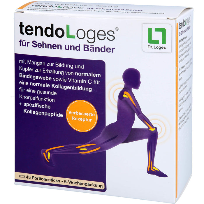 TendoLoges Pulver  für Sehnen und Bänder, 45 pcs. Sticks