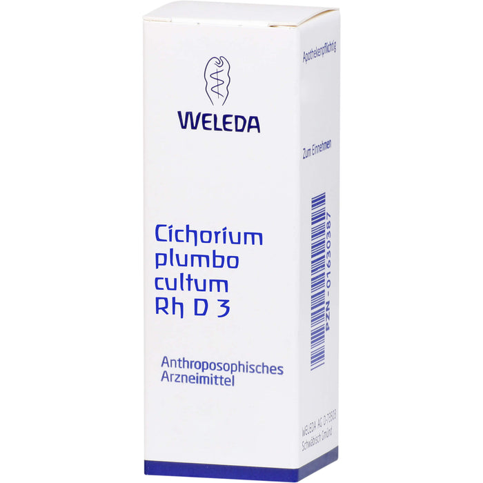 WELEDA Cichorium Plumbo cultum Rh D3 flüssige Verdünnung, 20 ml Lösung