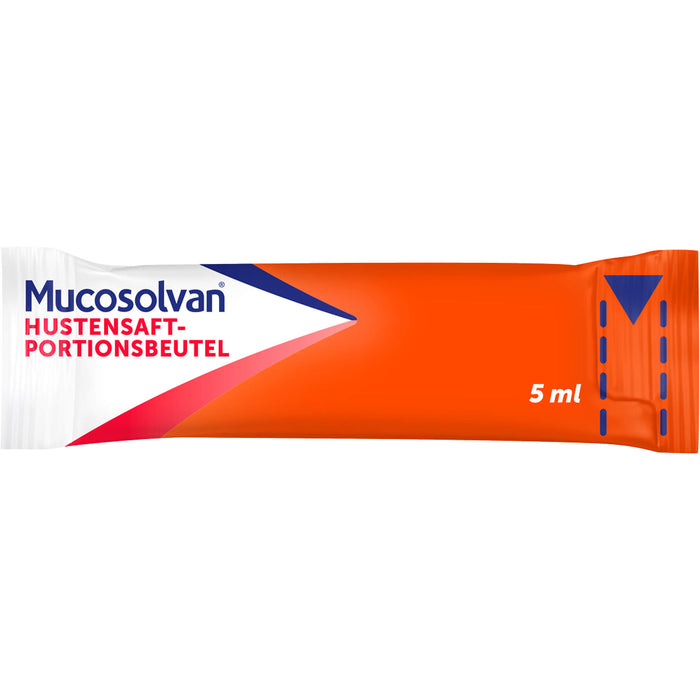 Mucosolvan Hustensaft 30 mg/5 ml zur Schleimlösung mit Zitronengeschmack, 15 St. Beutel