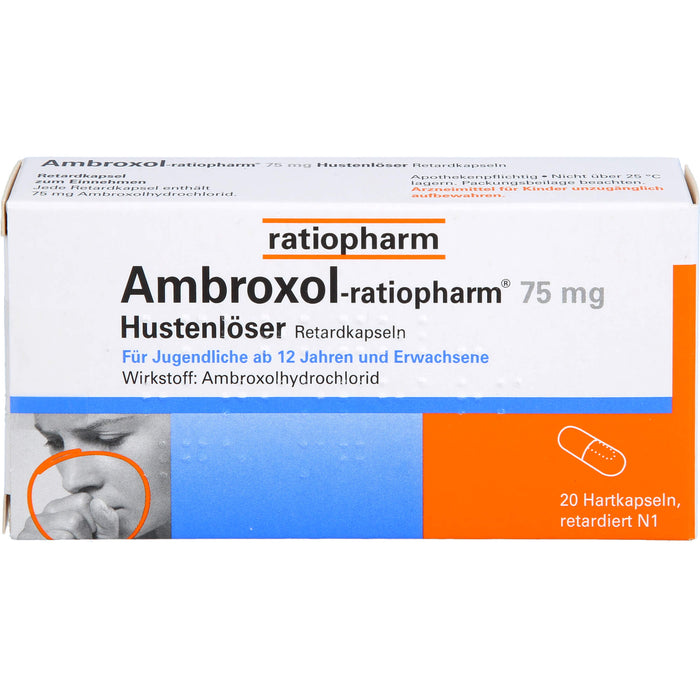 Ambroxol-ratiopharm 75 mg Hustenlöser Hartkapseln, 20 St. Kapseln