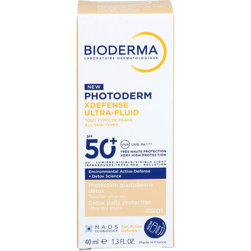 BIODERMA Photoderm XDefense Ultra-fluid LSF 50+ hell getönt, 40 ml Lösung