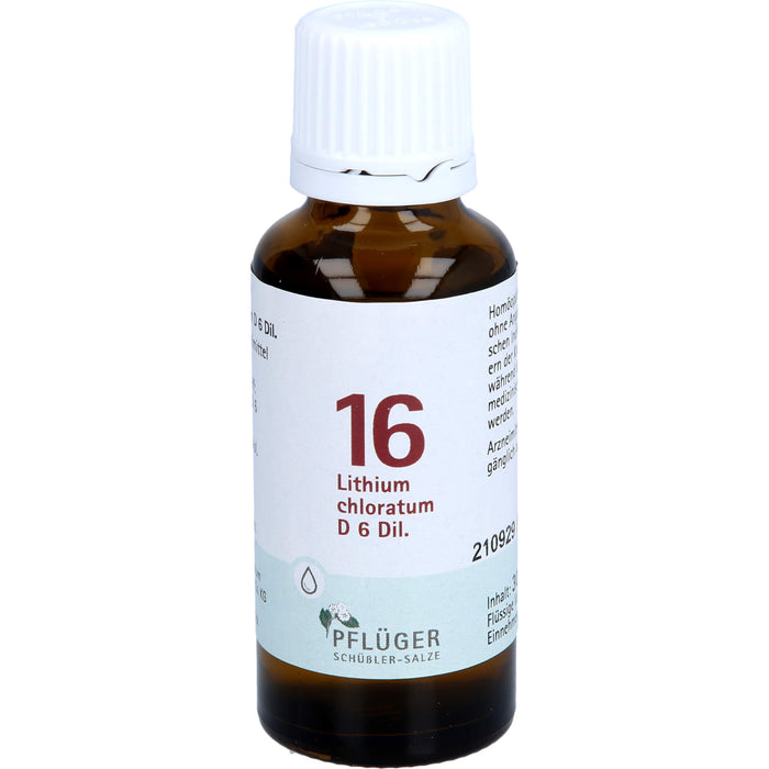 Pflüger Biochemie Nr.16 Lithium chloratum D6 Dilution, 30 ml Solution