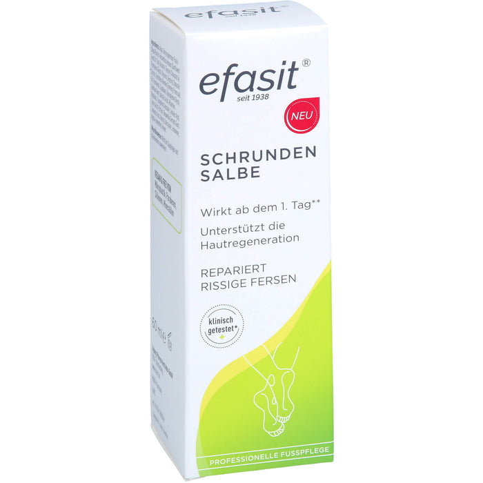Efasit Schrunden Salbe repariert rissige Fersen, 60 ml Ointment
