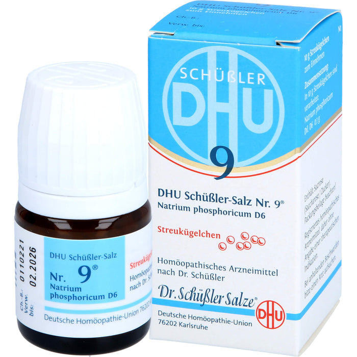 DHU Schüßler-Salz Nr. 9 Natrium phosphoricum D 6, 10 g Globules