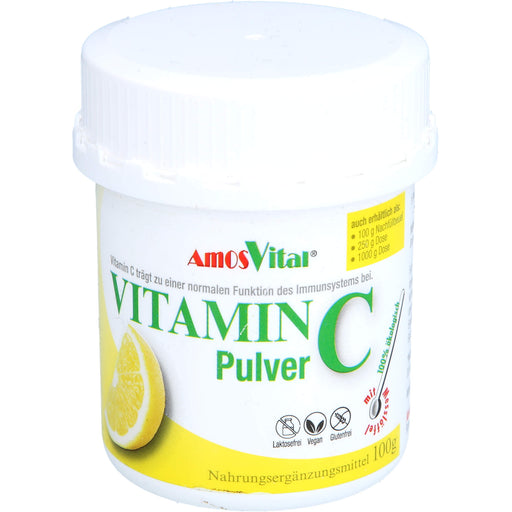AmosVital Vitamin C Pulver, 100 g Pulver
