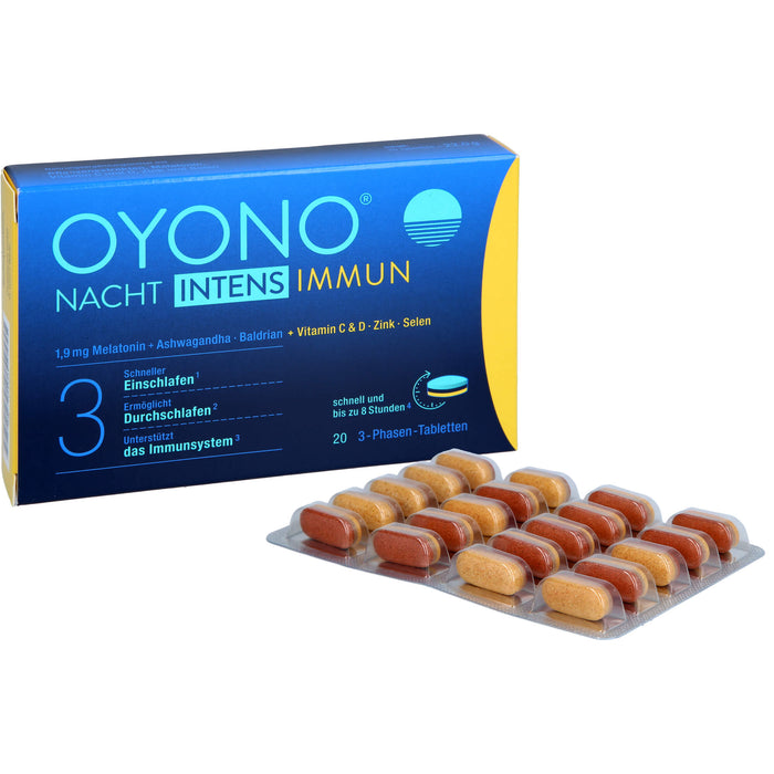 OYONO Nacht Intens Immun 3-Phasen Tabletten, 20 pcs. Tablets