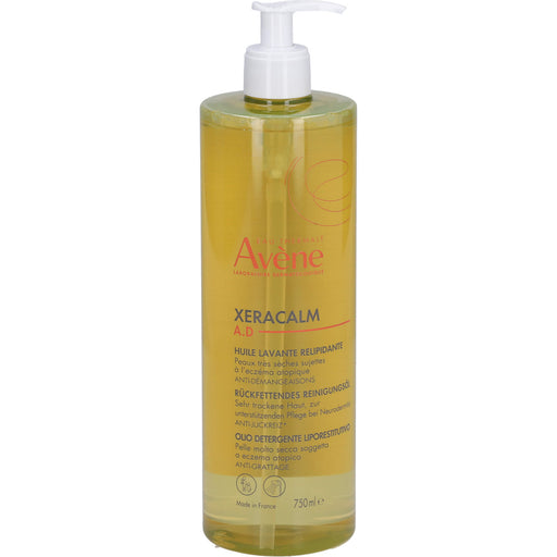 Avène XeraCalm A.D rückfettendes Reinigungsöl gegen Juckreiz und zur Pflege von Neurodermitis, 750 ml Öl