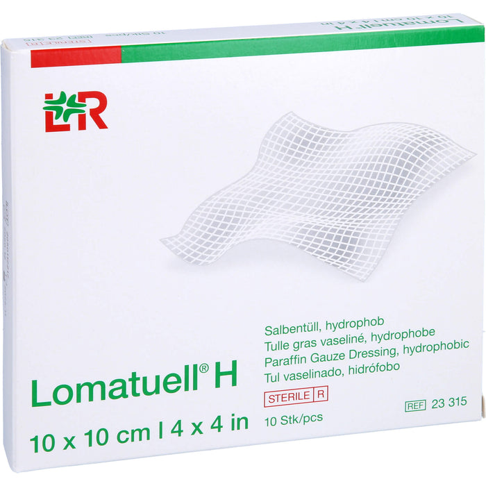 Lomatuell H 10x10cm, 10 pcs. dressing