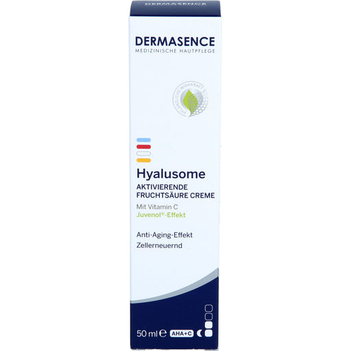 DERMASENCE Hyalusome aktivierende Fruchtsäure Creme mit Vitamin C Anti-Aging-Effekt, 50 ml Creme