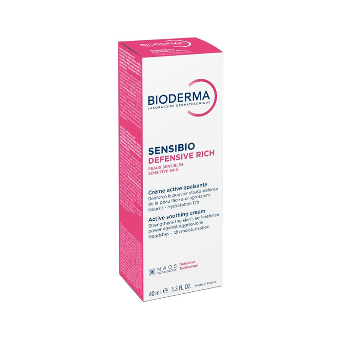 BIODERMA Sensibio Defensive rich Creme stärkt die Haut gegen Umwelteinflüsse, 40 ml Cream