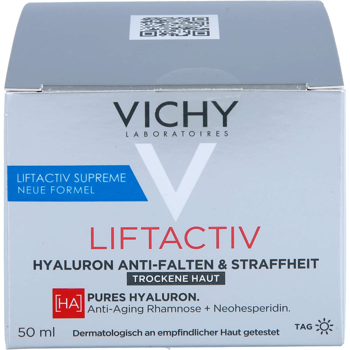 VICHY Liftactiv Hyaluron Anti-Falten & Straffheit Creme für trockene Haut, 50 ml Creme