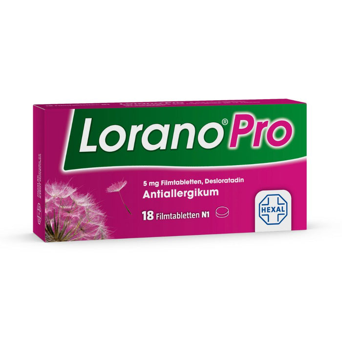 Lorano Pro Filmtabletten Antiallergikum, 18 St. Tabletten