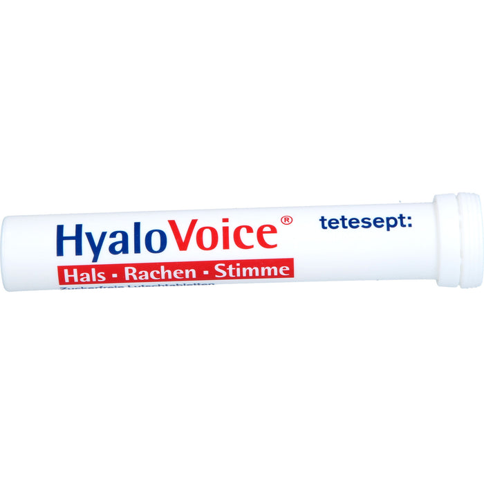 Tetesept HyaloVoice Lutschtabletten für Hals, Rachen und Stimme, 20 St. Tabletten