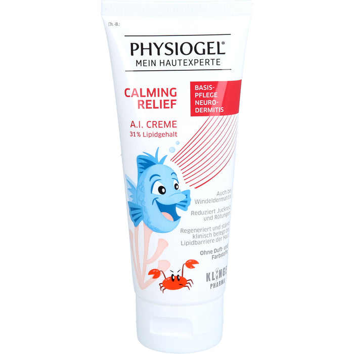 PHYSIOGEL Calming Relief A.I. Creme Kinder-Edition 31 % Lipidgehalt reduziert Juckreiz und Rötungen, 100 ml Cream