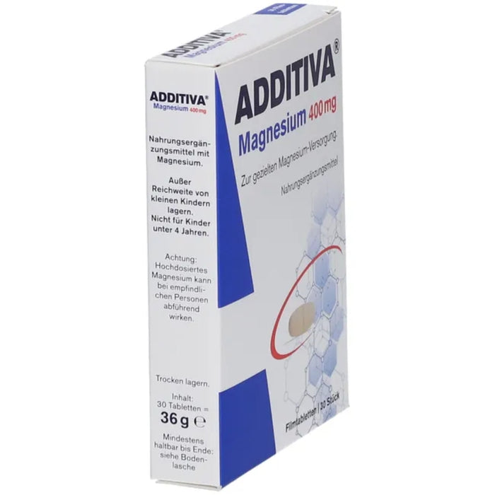 ADDITIVA Magnesium 400 mg Tabletten, 30 pcs. Tablets