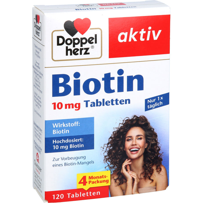 Doppelherz aktiv Biotin 10 mg Tabletten, 120 pc Tablettes