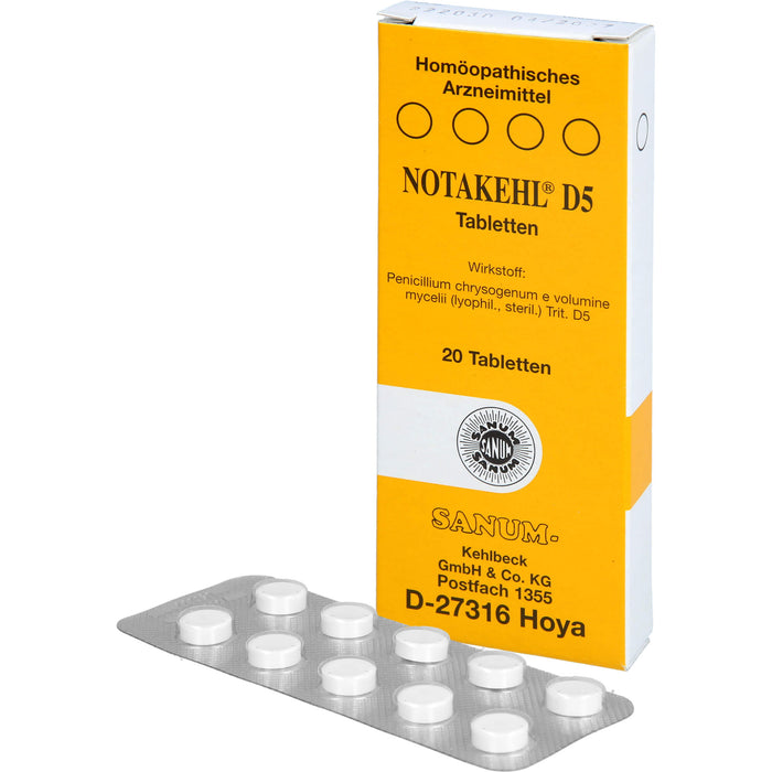 SANUM-KEHLBECK Notakehl D5 Tabletten, 20 pc Tablettes