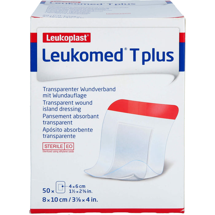LEUKOMED TRANSP. PLUS STERILE PFL. 8x10 cm, 50 St PFL