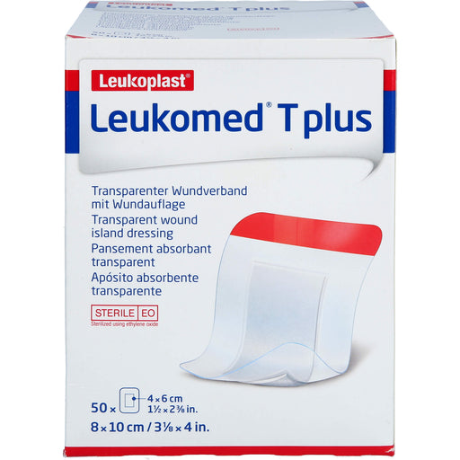 LEUKOMED TRANSP. PLUS STERILE PFL. 8x10 cm, 50 St PFL