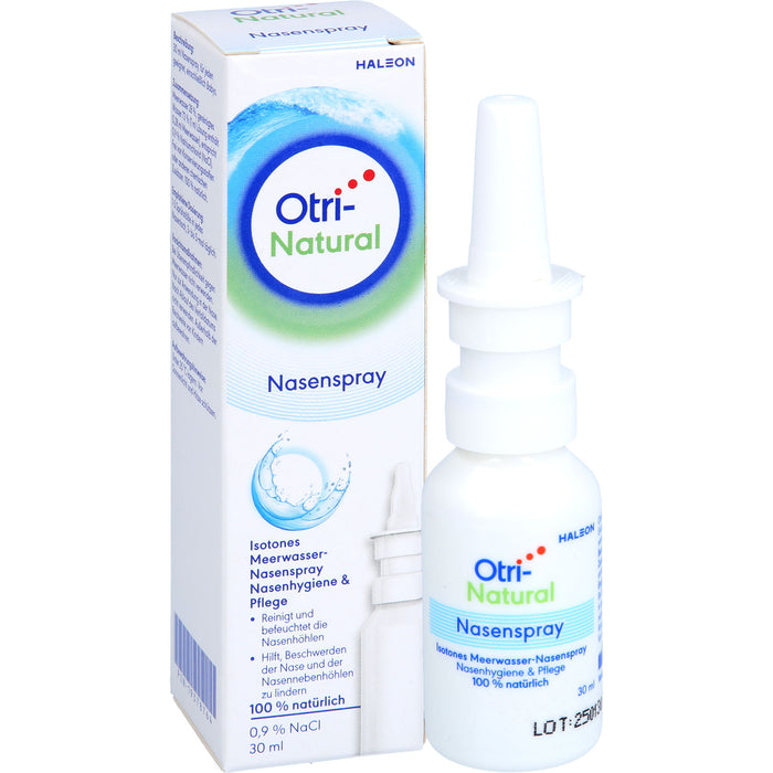 OtriNatural Schnupfenspray hypertones natürliches abschwellendes Meerwasserspray, 30 ml Solution