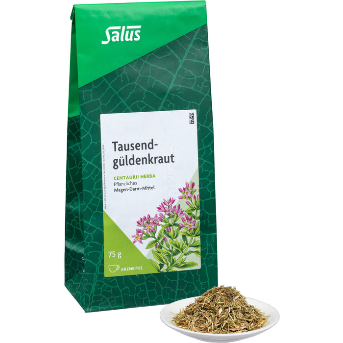 Salus Tausendgüldenkraut Arzneitee bei Appetitlosigkeit und Verdauungsbeschwerden, 75 g Tea