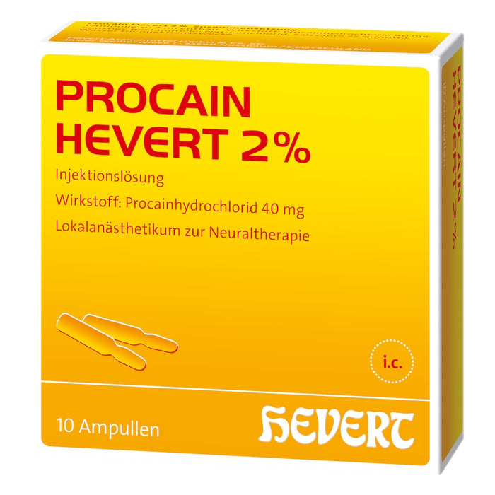 Procain Hevert 2%, 10X2 ml ILO