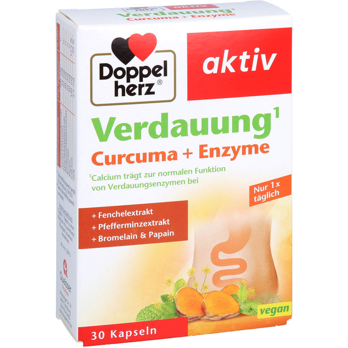 Doppelherz Verdauung Curcuma + Enzyme, 30 St KAP