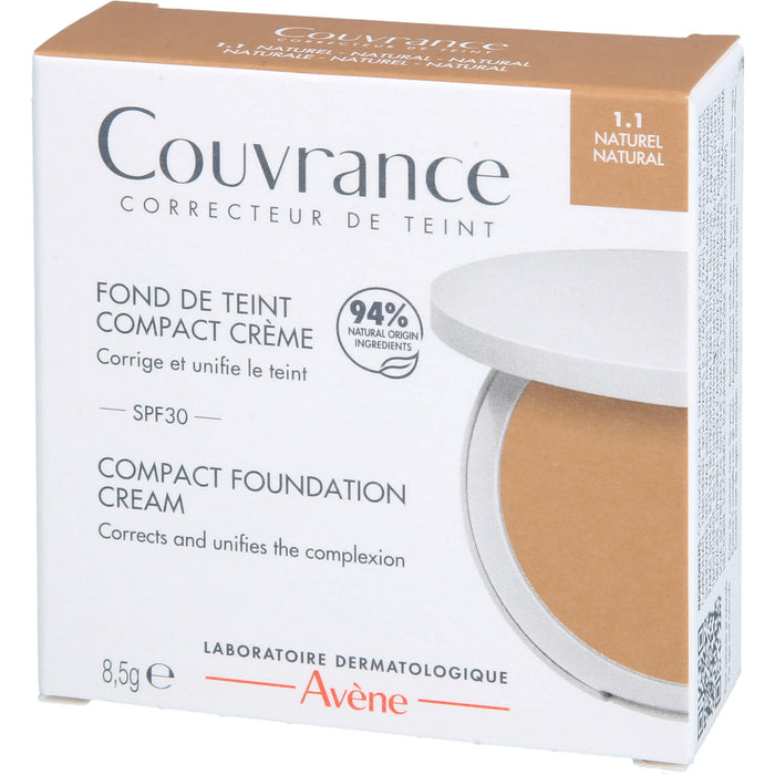Avène Couvrance Kompakt Creme-Make-up Naturel 1.1 mit LSF 30, 8.5 g Crème