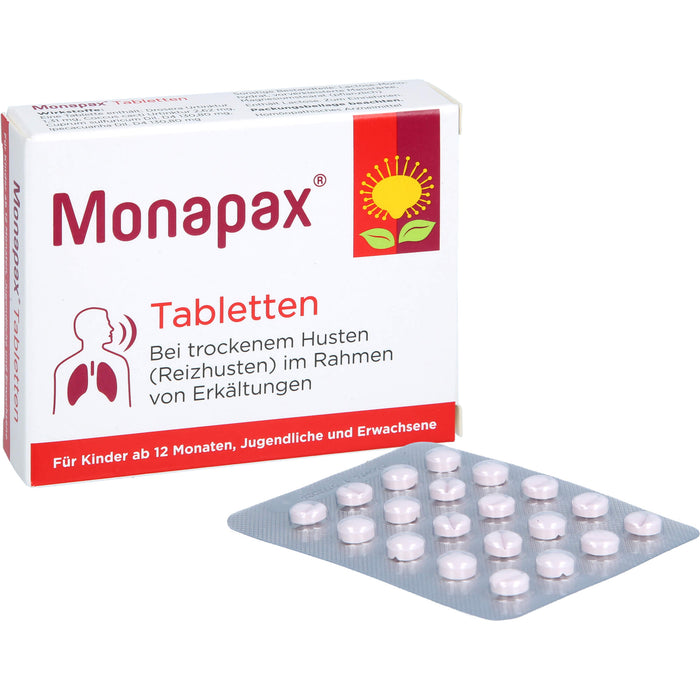 Monapax Tabletten bei trockenem Husten, 40 pc Tablettes