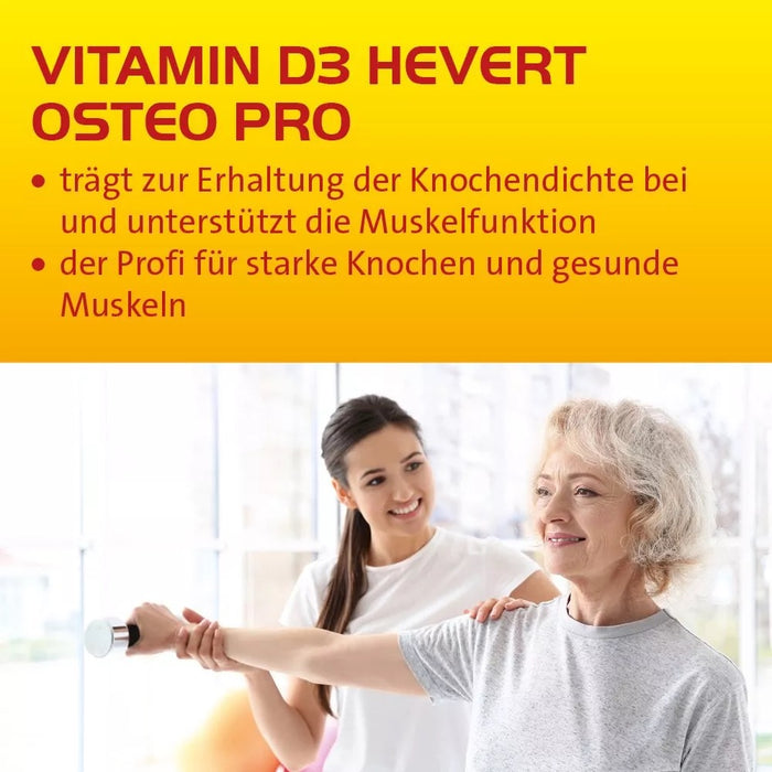 Vitamin D3 Hevert Osteo Pro für gesunde Knochen und Muskeln, 60 pc Tablettes