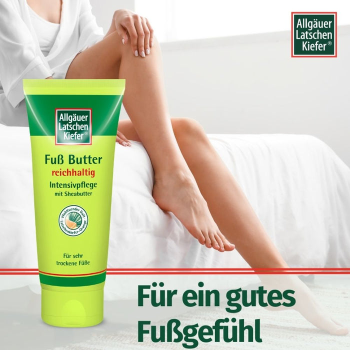 Allgäuer Latschenkiefer Fuß Butter reichhaltige Intensivpflege mit Sheabutter, 100 ml Cream