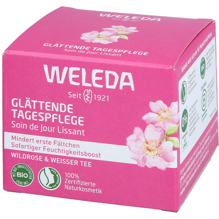 WELEDA glättende Tagespflege Wildrose & Weißer Tee mindert erste Fältchen, 40 ml Creme
