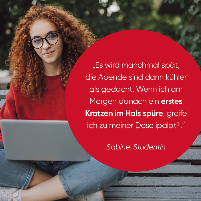 ipalat Halspastillen honigmild mentholfrei, 40 pcs. Pastilles