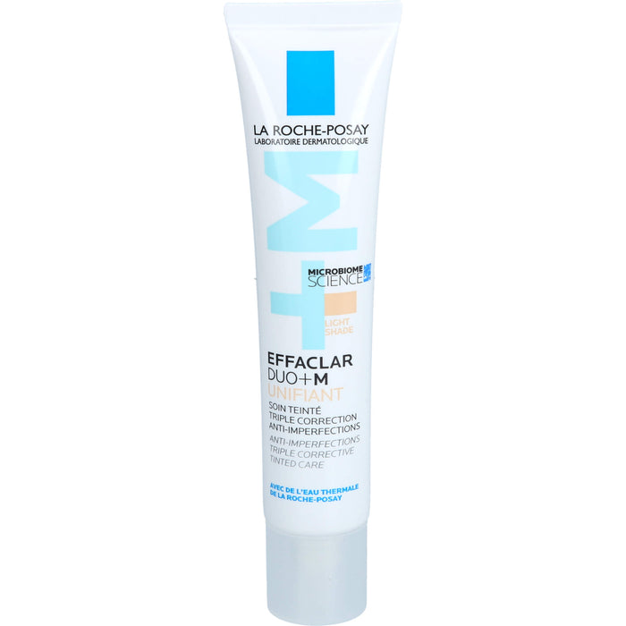 La Roche-Posay Effaclar Duo+M Unifiant getönte, dreifach tiefenwirksame Pflege gegen Unreinheiten heller Farbton, 40 ml Cream