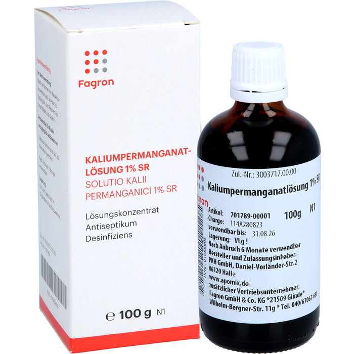Fagron Kaliumpermanganat Lösung 1% SR, 100 g Solution