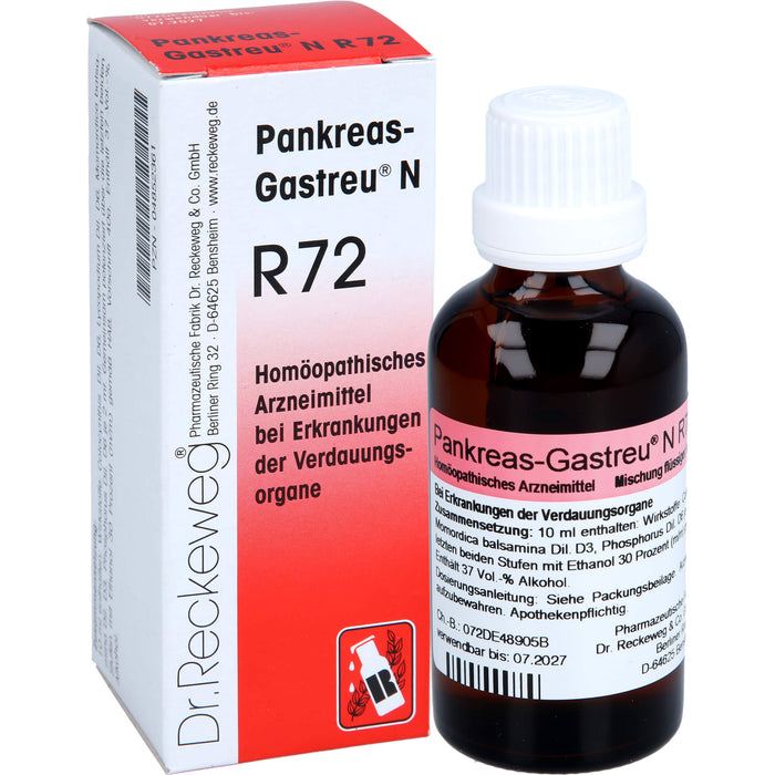 Pankreas-Gastreu N R72 Tropf., 50 ml Solution