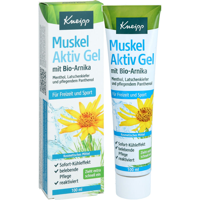 Kneipp Muskel Aktiv Gel mit Bio-Arnika, Menthol & Latschenkiefer, 100 ml Solution