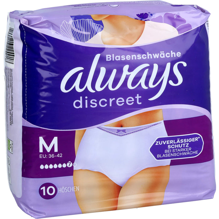 Always Discreet Inkontinenz Pants Gr. M, 10 pc Pantalons à couches