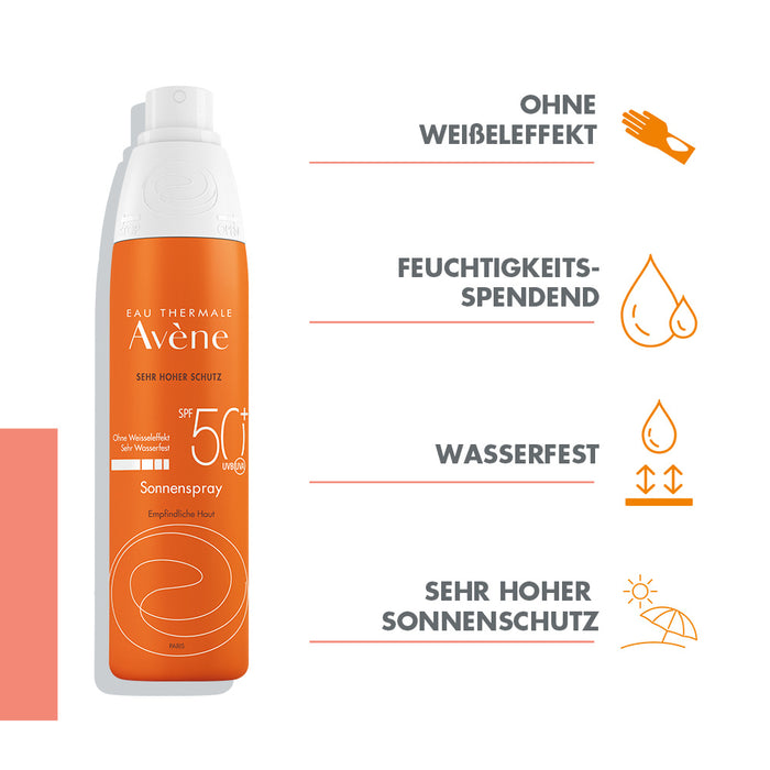 Avène Sonnenspray SPF 50+, 200 ml Solution
