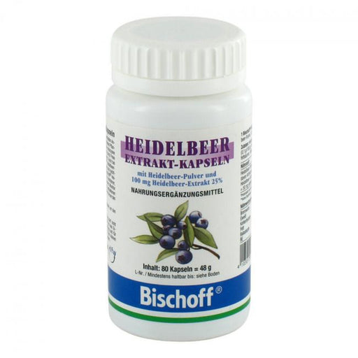 BISCHOFF Heidelbeerextrakt Kapseln classic, 80 St. Kapseln